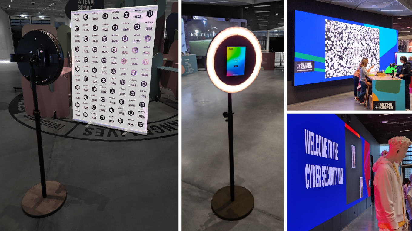 Virtuelle Fotobox für eine Tagesveranstaltung von Adidas