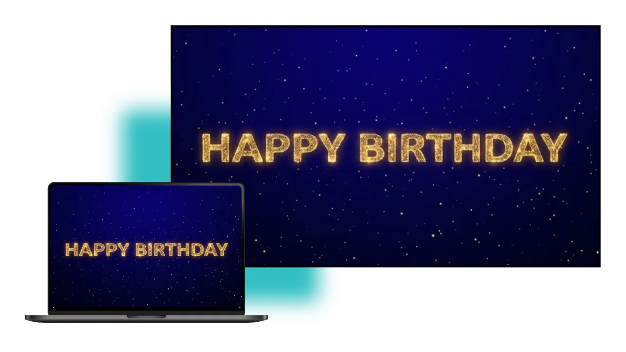 Animated Wishes: An interactive digital experience for your company anniversary