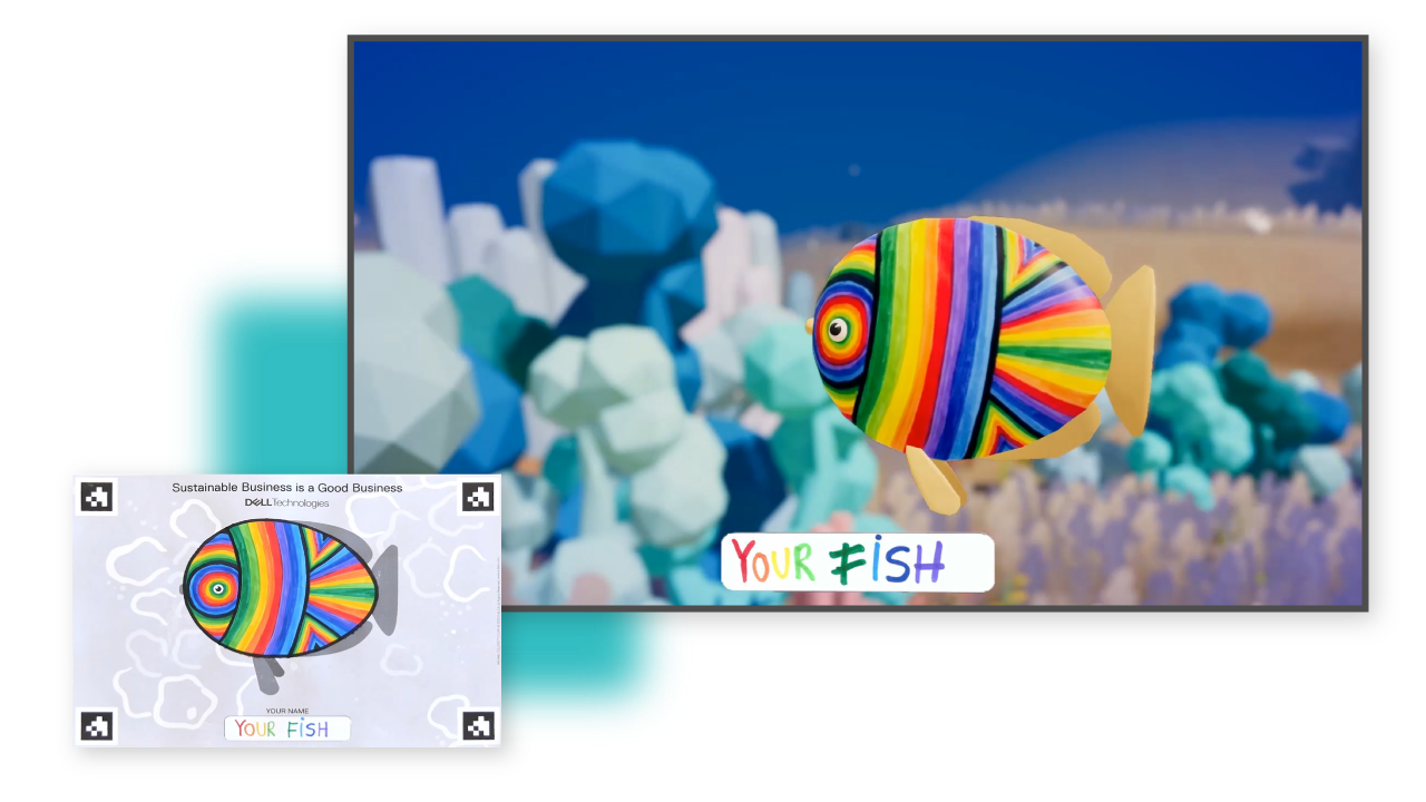 Paper version of the animated coloring experience We Are Colors