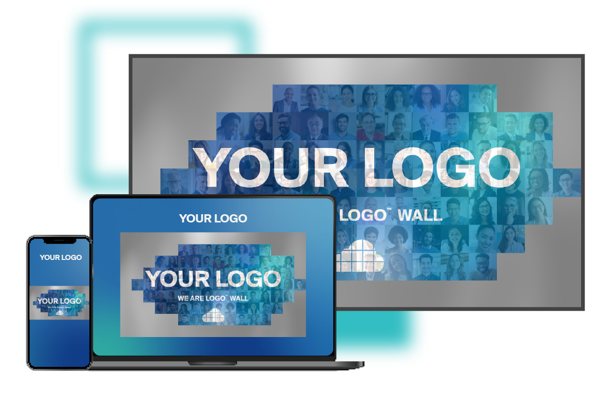 A-BLOK online photo mosaic wall on laptop, tablet, and mobile to engage your community
