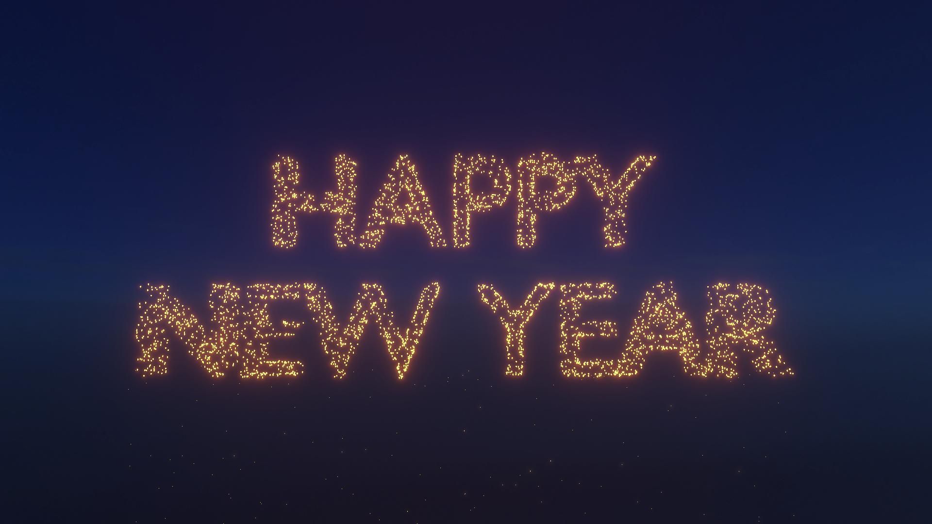 Les vœux des utilisateurs se transforment en lanternes dans l'animation WE ARE WISHES™, puis forment un message final sur le thème de la bonne année.